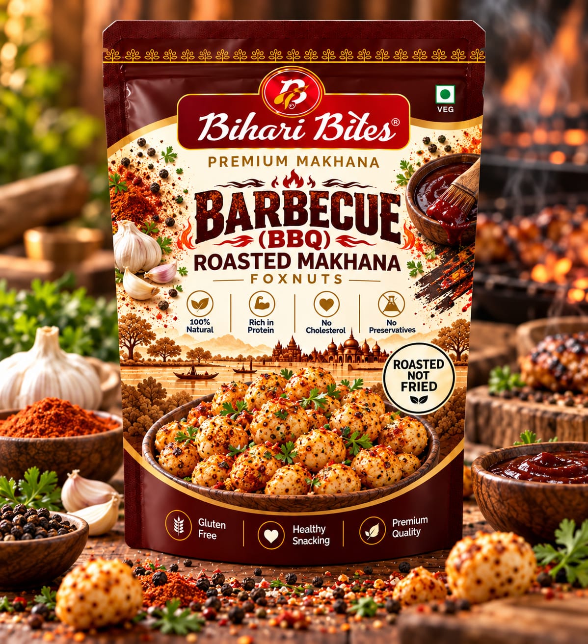Barbeque Roasted Makhana